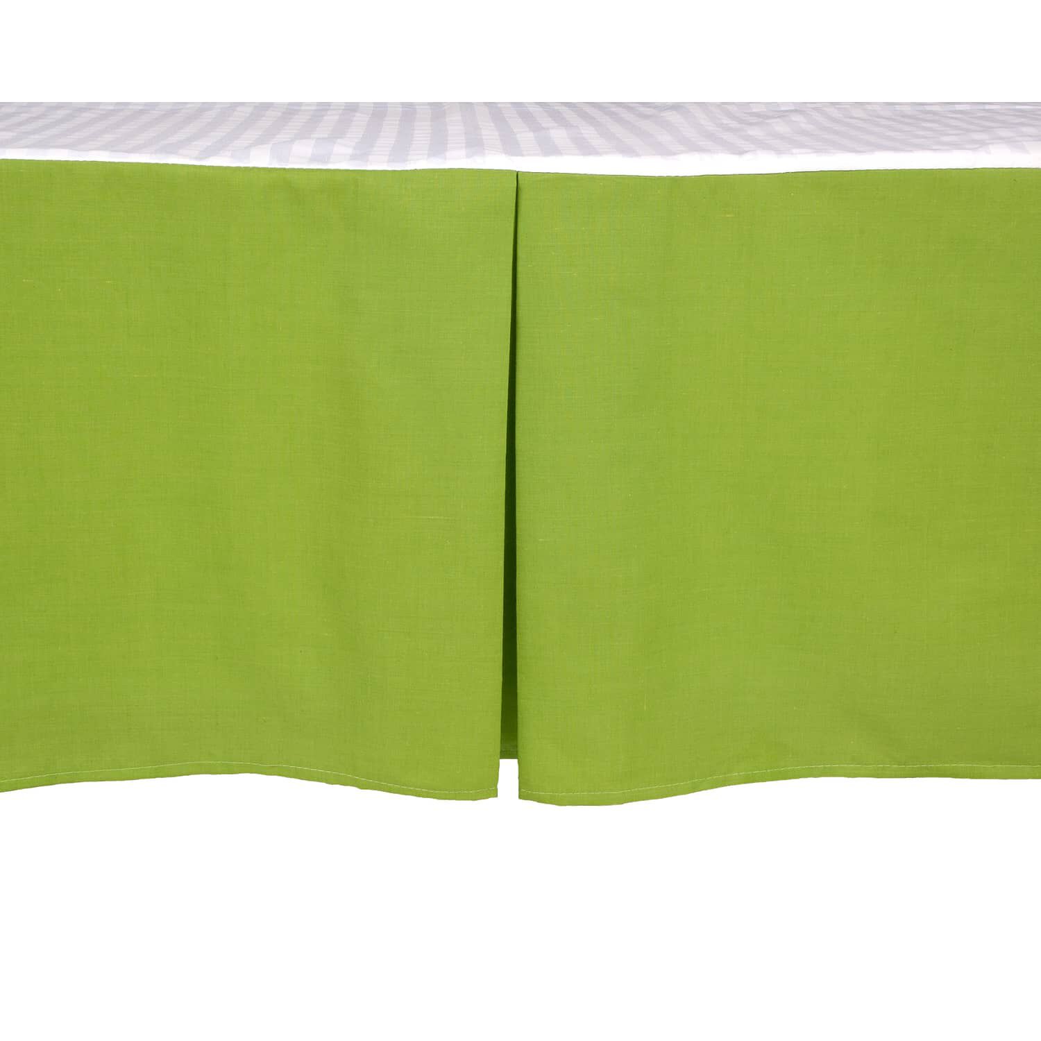 Faldon Unicolor 2 Plazas Color Verde 144 Hilos Arthome image number 1.0