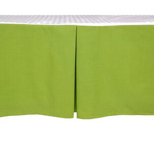 Faldon Unicolor 2 Plazas Color Verde 144 Hilos Arthome