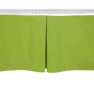Faldon Unicolor 2 Plazas Color Verde 144 Hilos Arthome