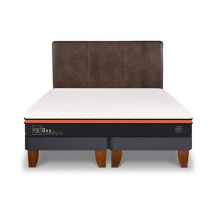 Cama Europea Cic Bee Comfort / King / Base Dividida + Respaldo