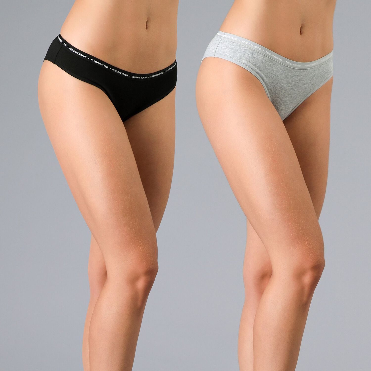 Pack X2 Bikini Algodon Logo Flores Mujer 25286-2 image number 0.0