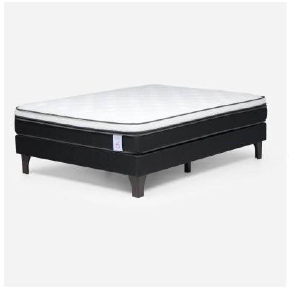 Cama Europea Rosen New Style 6 / 2 Plazas / Base Normal + Respaldo image number 14.0