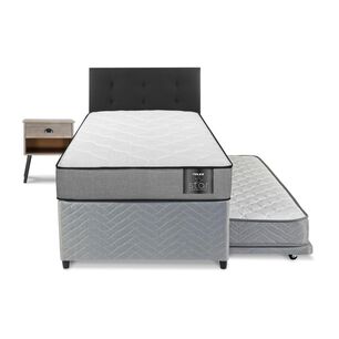 Div&aacute;n Flex Star / 1.5 Plazas / Base Normal + Set De Maderas