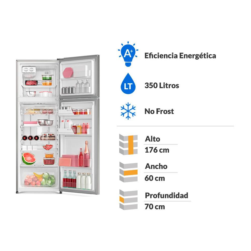 Refrigerador Top Freezer Fensa Advantage 5500E / No Frost / 350 Litros / A+ image number 1.0