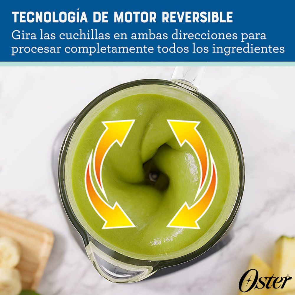 Licuadora Oster Programas Autom&aacute;ticos Tecnolog&iacute;a Reversible,t&aacute;ctil Y Vaso Blend-n-go Blstpyg1312xbg image number 3.0