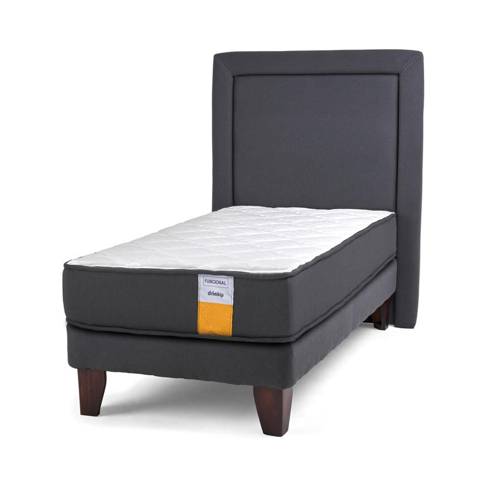 Cama Europea Drimkip Funcional / 1.5 Plazas / Base Normal + Respaldo image number 0.0