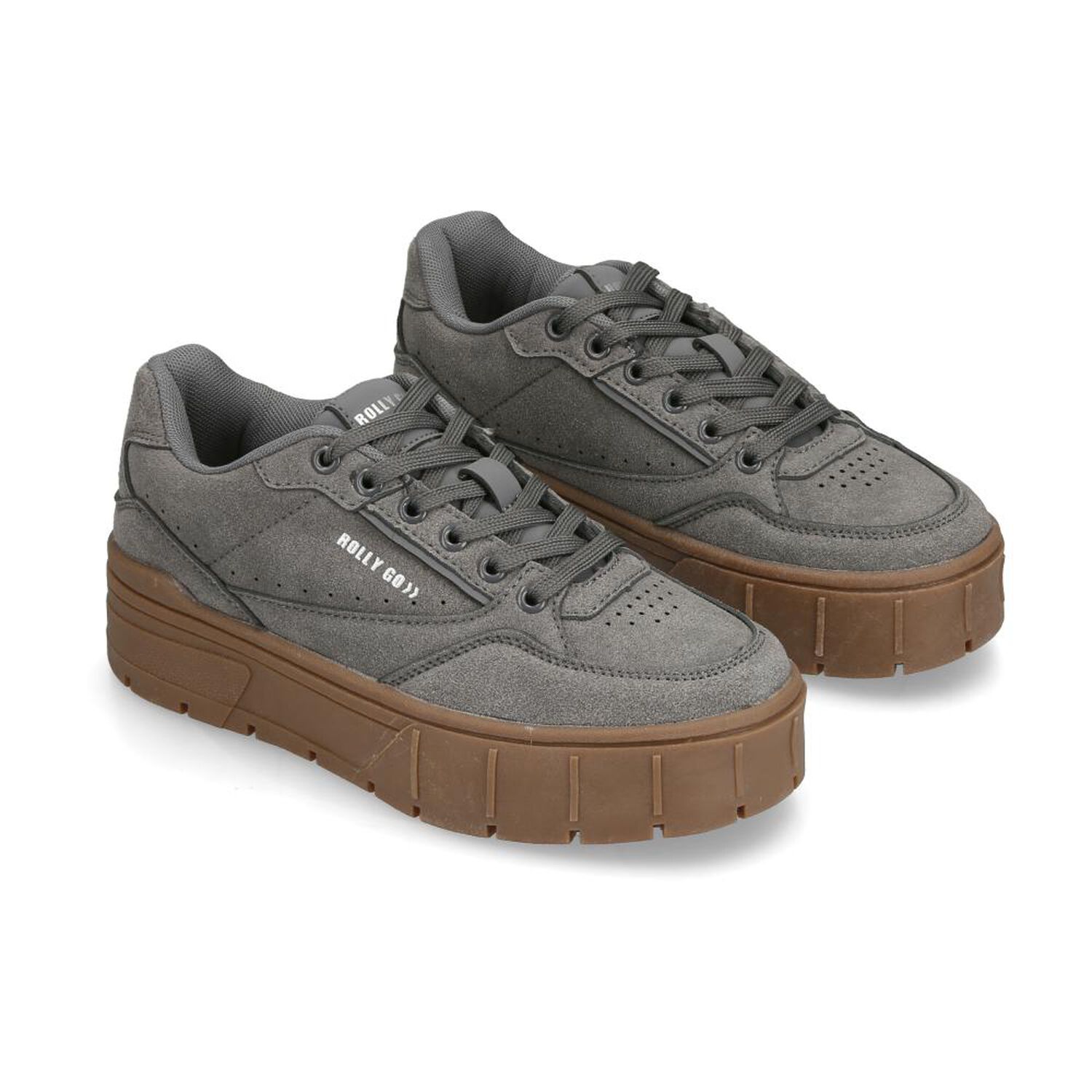 Zapatilla Urbana Mujer Rolly Go Grey image number 1.0