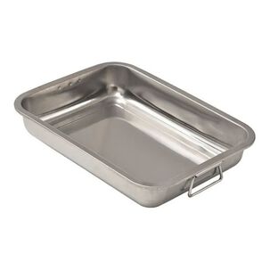 Bandeja Fuente Acero Inoxidable Con Asas Manillas 40x30 Cm