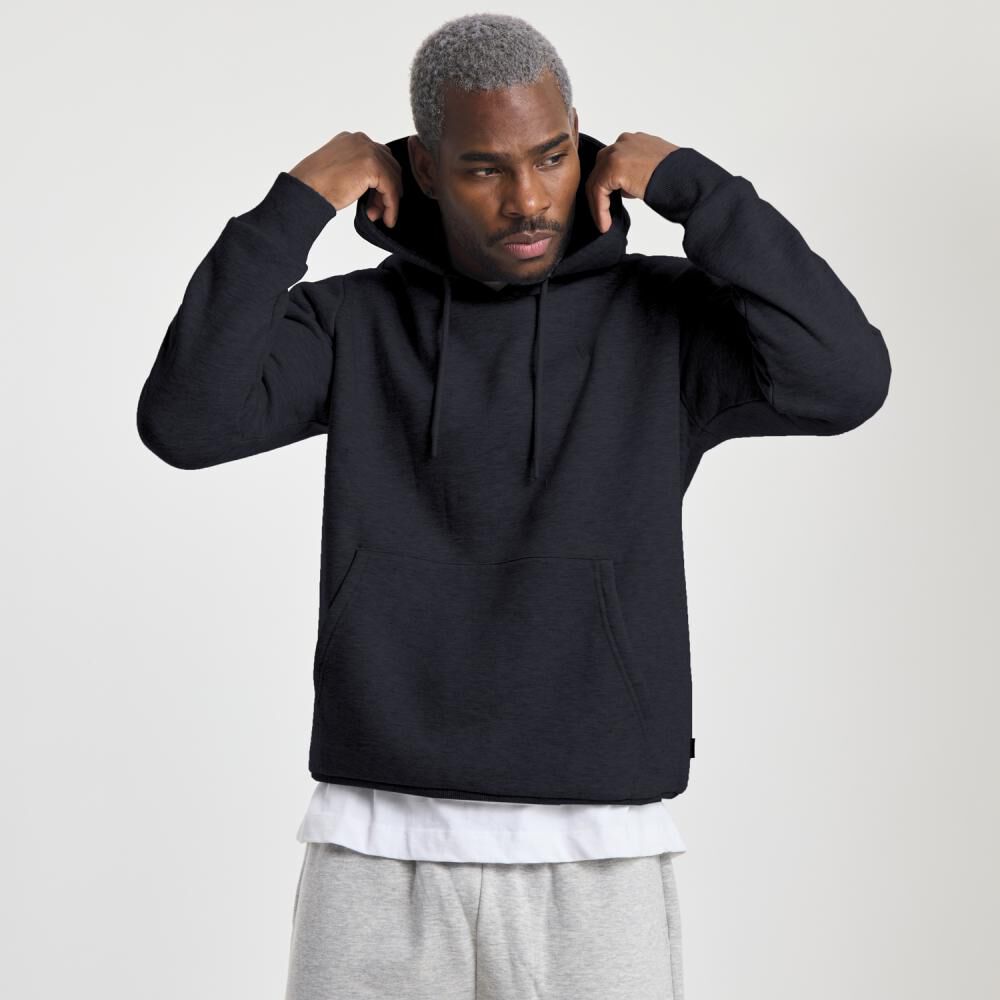 Polerón Deportivo Liso Cuello Alto Con Capucha Hombre Wetland image number 0.0