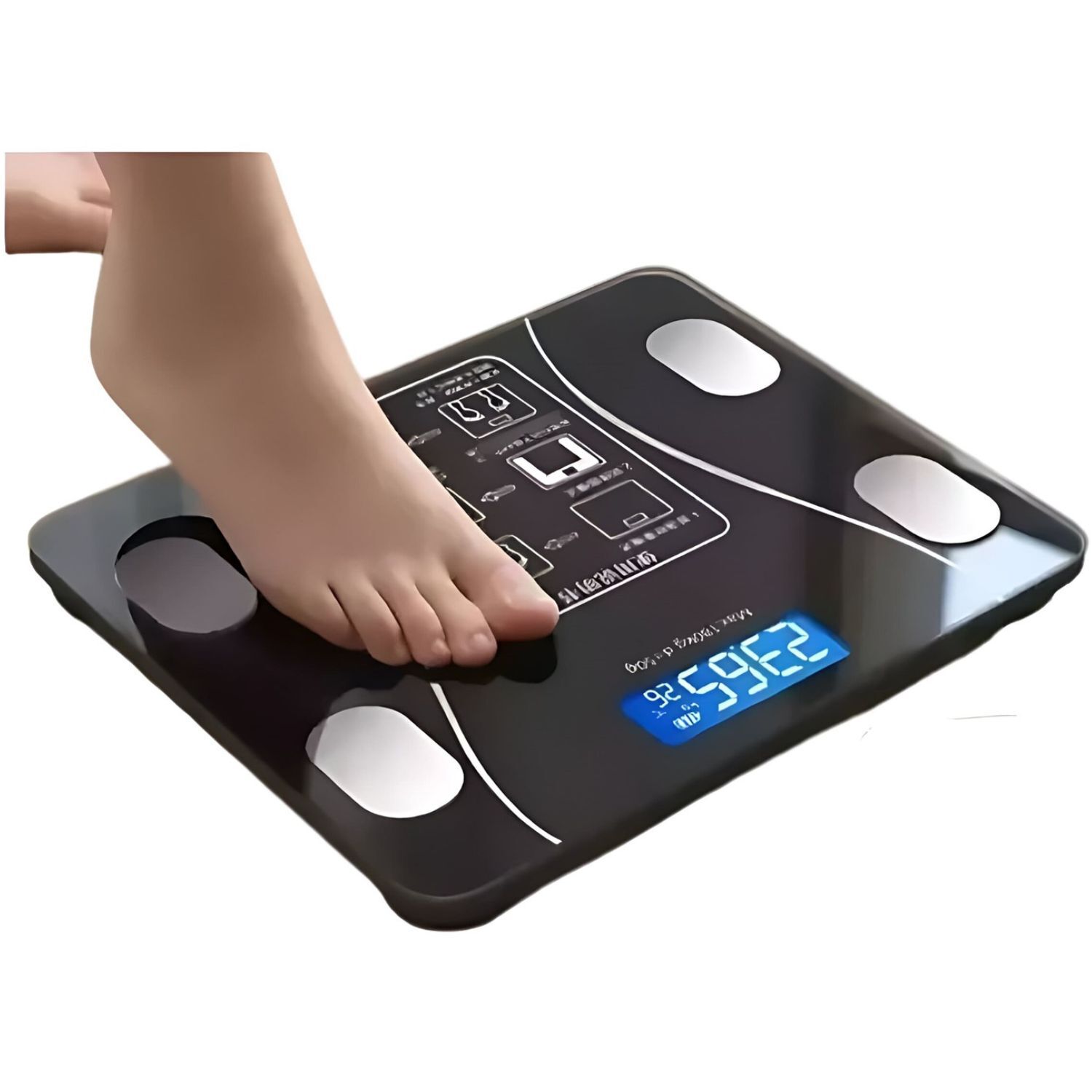 Smartfit Pro Balanza Cuadrada Inteligente Para Hogar Negro image number 3.0