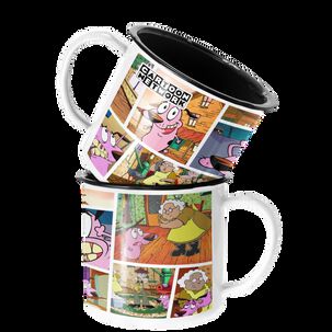 Taza Enlozada Lechera Cartoon Network Coraje Perro Valiente