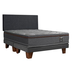 Cama Europea Celta Everest Cobre / King / Base Dividida + Respaldo