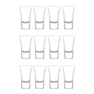 Set 12 Vasos Licor Lord 54ml De Vidrio Cristar Elegante
