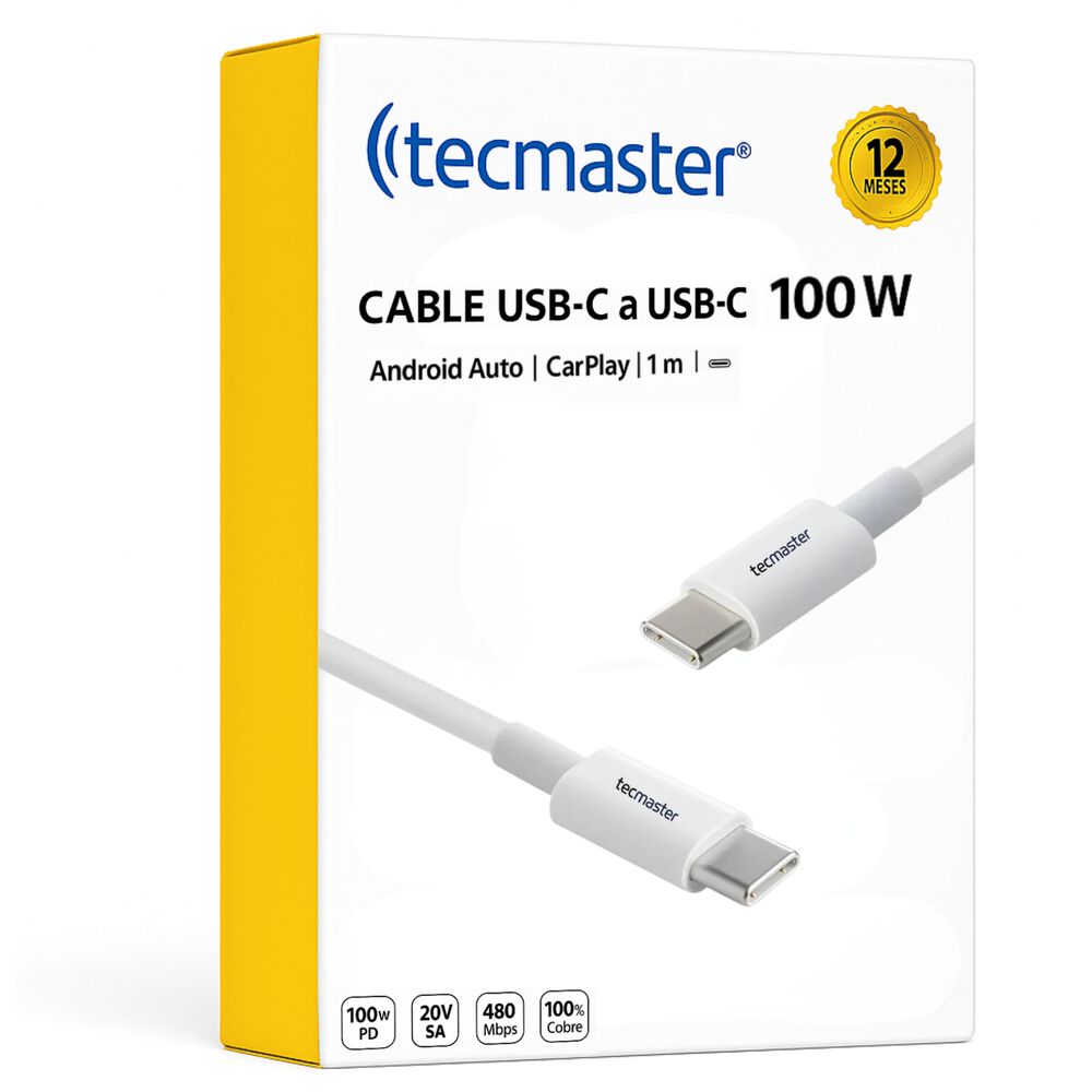 Cable De Datos Usb-c A Usb-c Pd 100w Android Auto/carplay 1m image number 6.0