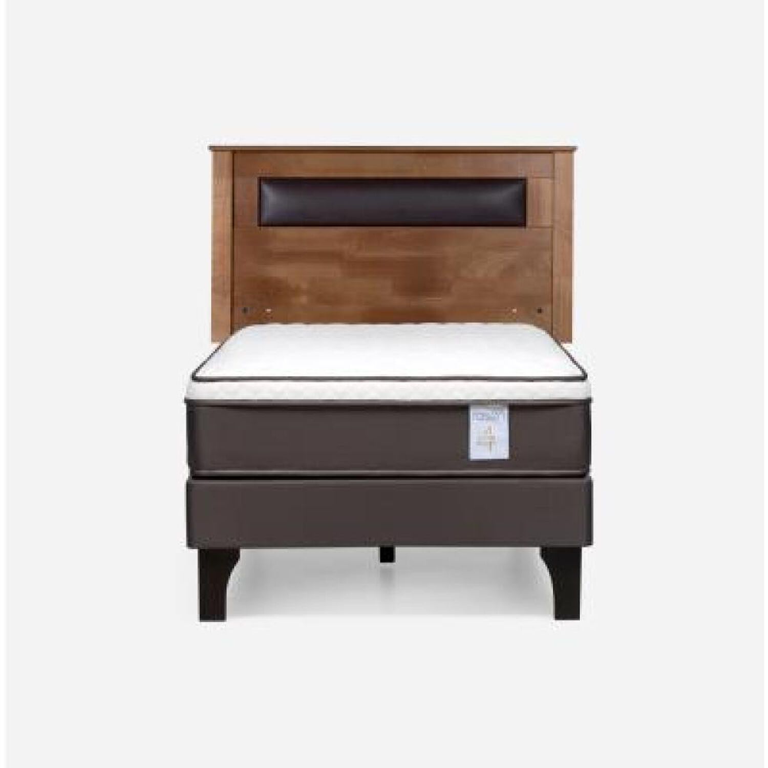 Cama Europea Rosen New Style 4 Plus / 1 Plaza / Base Normal + Respaldo Ferrara image number 7.0