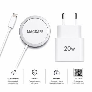Kit Cargador Magsafe Enchufe 20w Iphone