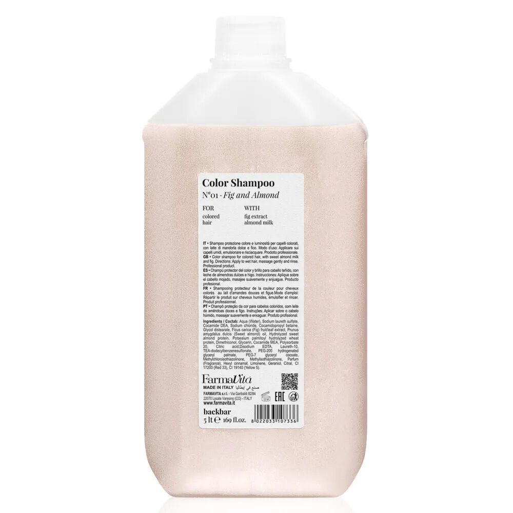 Farmavita Color Shampoo Nro 01 Leche De Almendras E Higos 5000 Ml image number 0.0