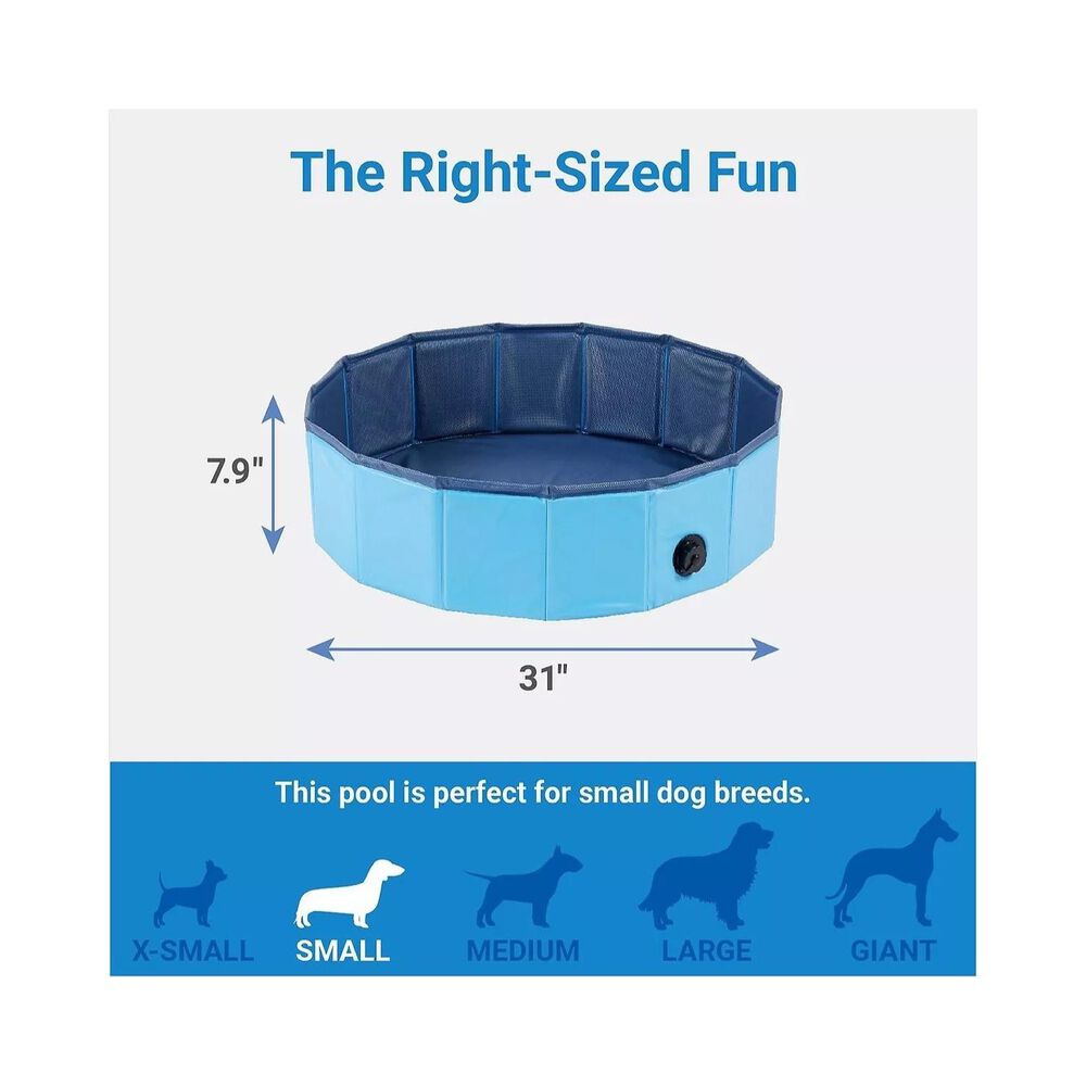 Piscina Plegable 120x30cm Para Perros Mascotas image number 2.0