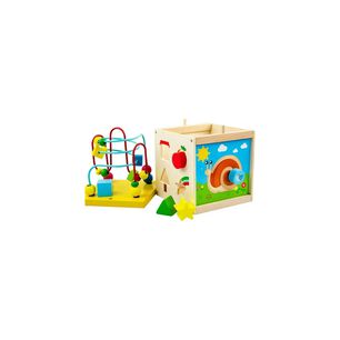 Cubo Did&aacute;ctico Juguete De Madera Bebe Pronosupinador