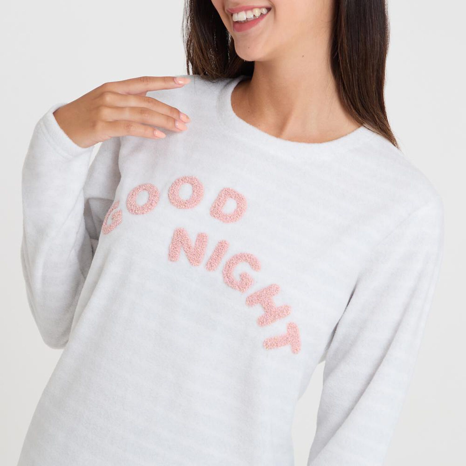 Polera De Pijama Manga Larga Mujer Freedom image number 4.0