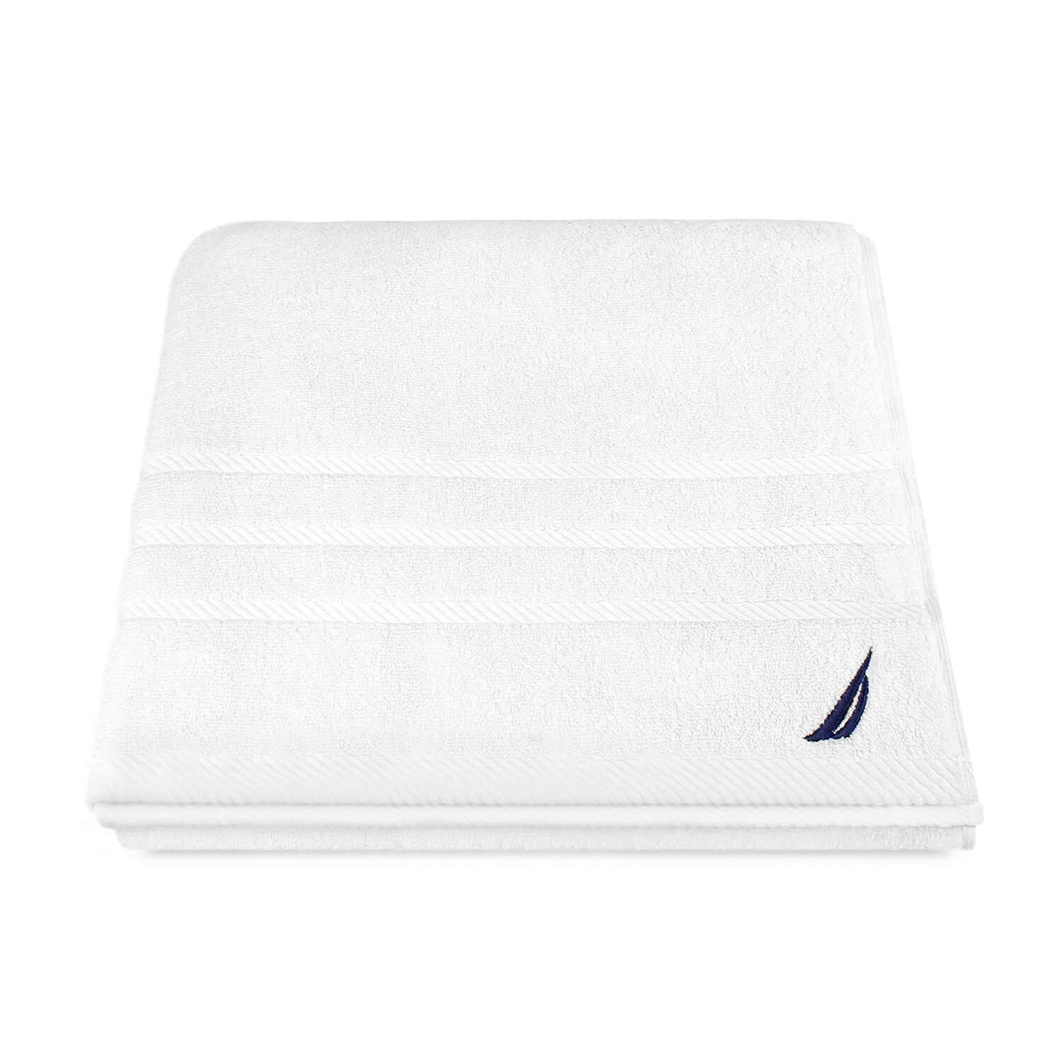 Toalla De Ba&ntilde;o Cuerpo Nautica Home 100% Algod&oacute;n 76x137cm Blanca image number 4.0