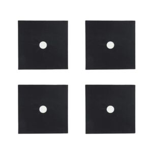 Protector Antiadherente Estufa 4pzs Antiderrame Negro