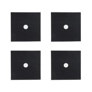 Protector Antiadherente Estufa 4pzs Antiderrame Negro