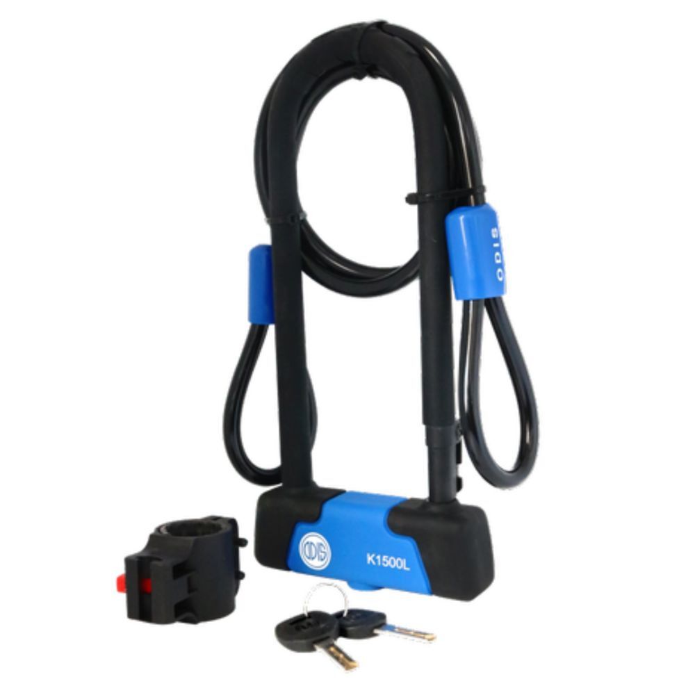 Pack Odis Bike: Candado Bicicleta U Lock K1500l + Cable 10mx1,2m image number 2.0