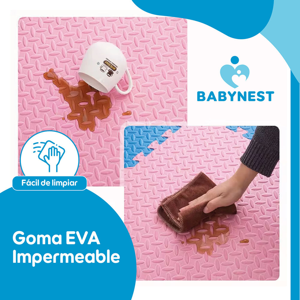 Piso De Goma Eva Bebé Alfombra Babynest 10mm 60x60cm Set X8 image number 3.0