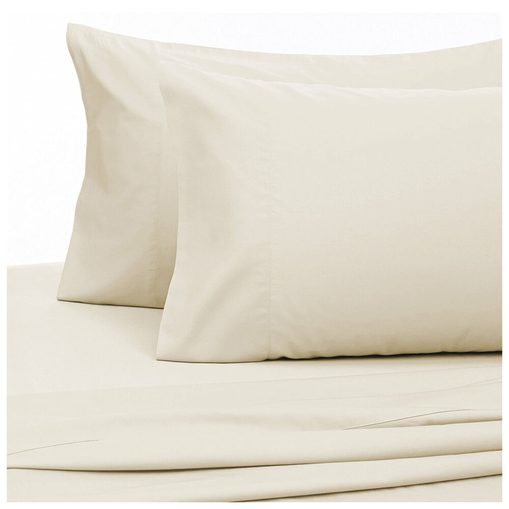 Sabana Unicolor Arthome 2 Plazas Color Beige 144 Hilos image number 1.0