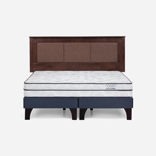 Cama Europea Rosen Autonomy Sky / King / Base Dividida + Respaldo Rachel