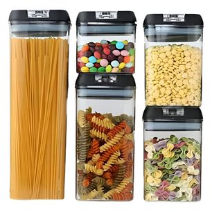 Set De 7 Contenedores Hermeticos De Plastico Cocina Despensa