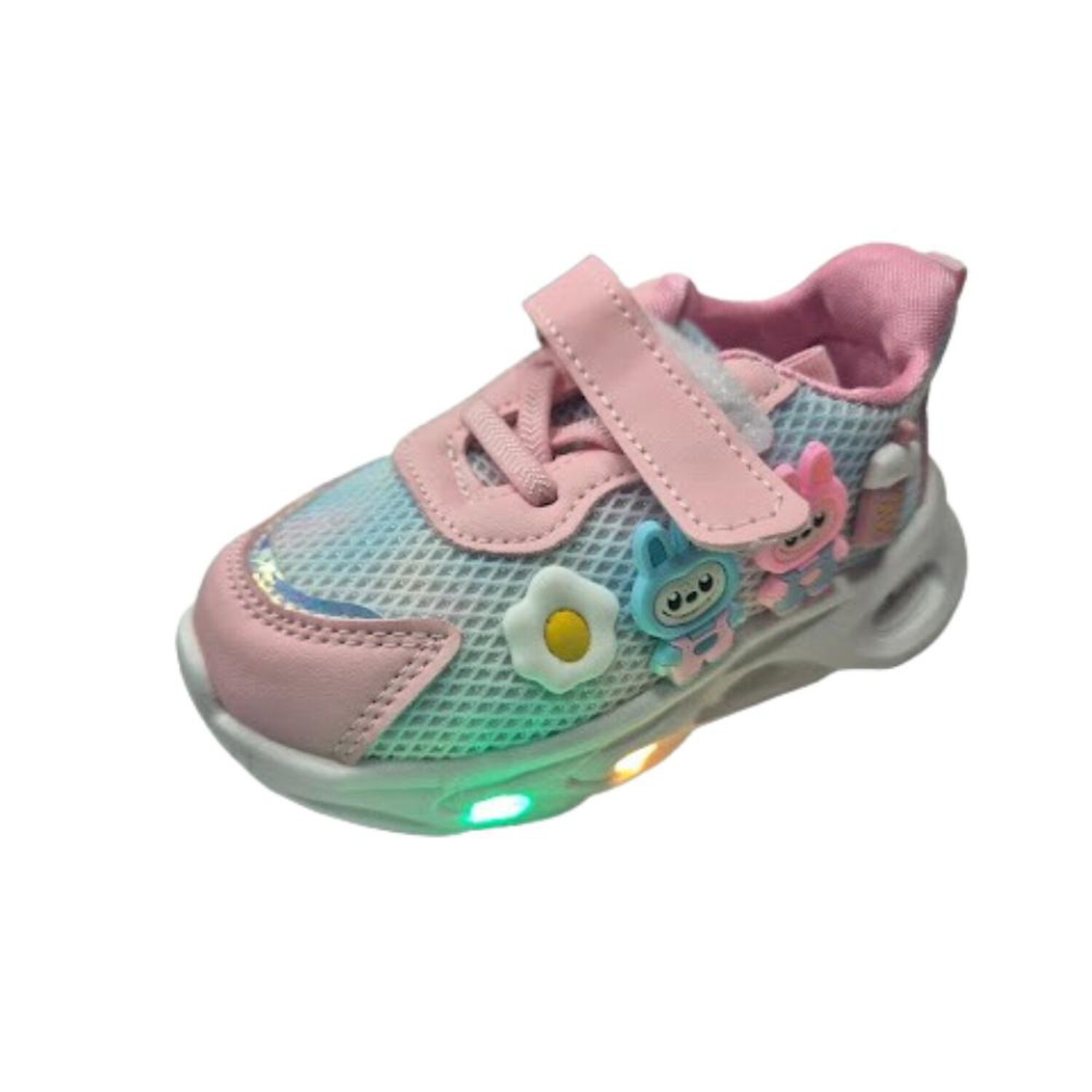 Zapatilla Urbana Luces Ni&ntilde;a Rosado image number 0.0