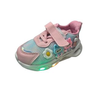 Zapatilla Urbana Luces Ni&ntilde;a Rosado