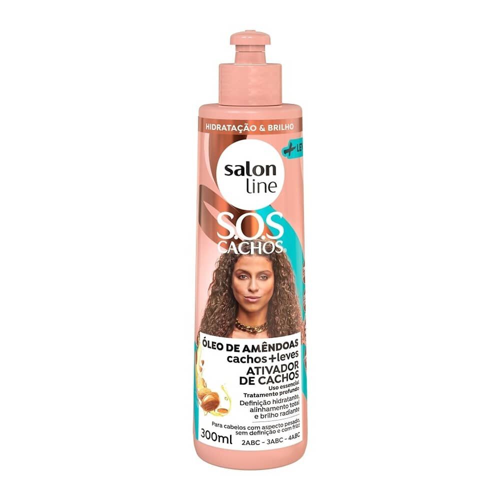 Sos Activador Rizos Leves Oleo De Almendras 300ml Salon Line image number 0.0