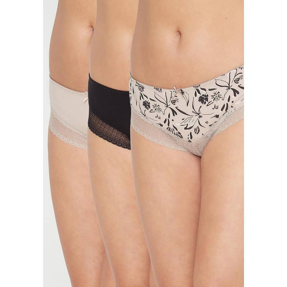 Pack 3x Pantaleta Algod&oacute;n P314.0024-neg4 Kayser image number 0.0