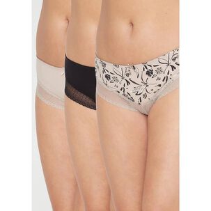 Pack 3x Pantaleta Algod&oacute;n P314.0024-neg4 Kayser