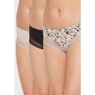Pack 3x Pantaleta Algod&oacute;n P314.0024-neg4 Kayser