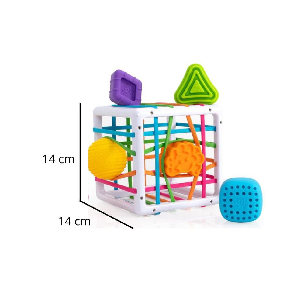 Juego Did&aacute;ctico Cubo Sensorial Beb&eacute; Estimulaci&oacute;n 6 Piezas image number 2.0