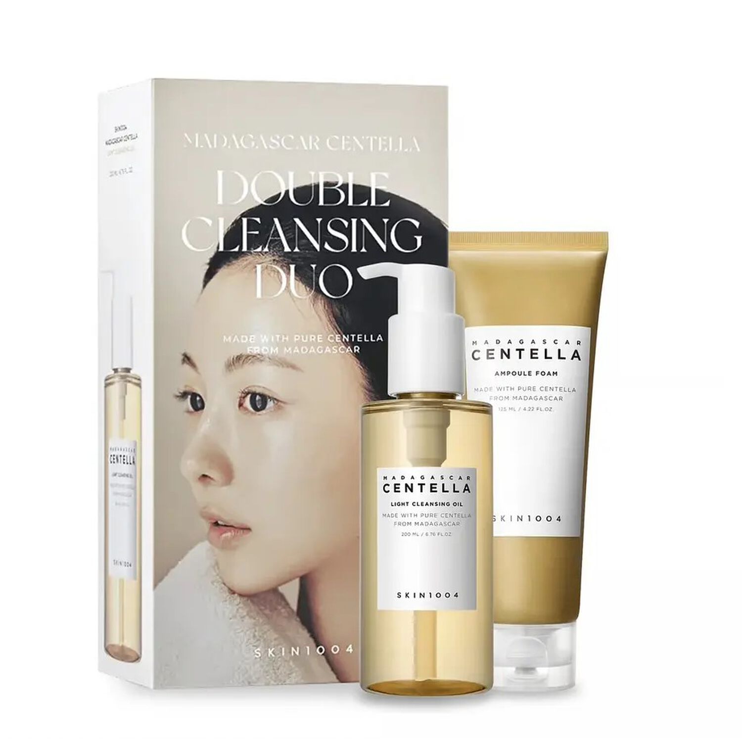 Pack Doble Limpieza Madagascar Centella Double Cleansing Duo (skin1004) - Limpiador Oleoso 200ml + Limpiador En Espuma 125 Ml image number 0.0