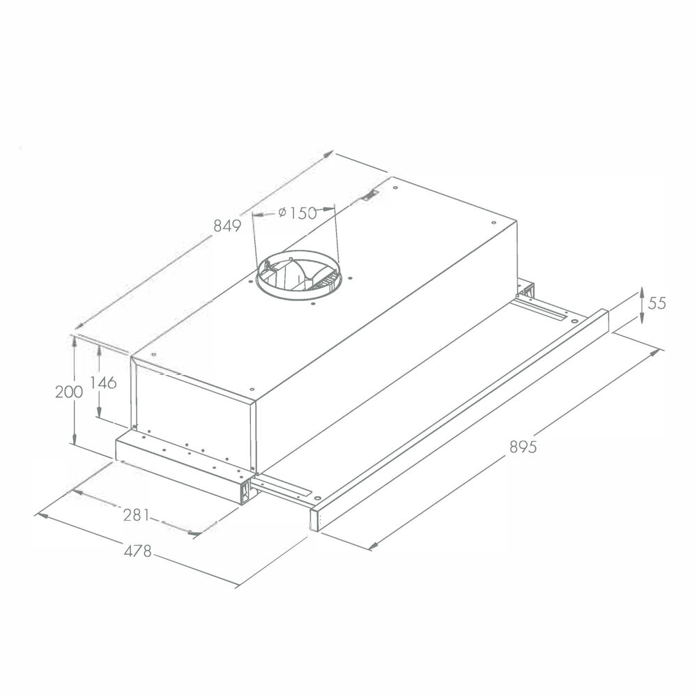 Campana Retráctil Grner Black T90 image number 3.0