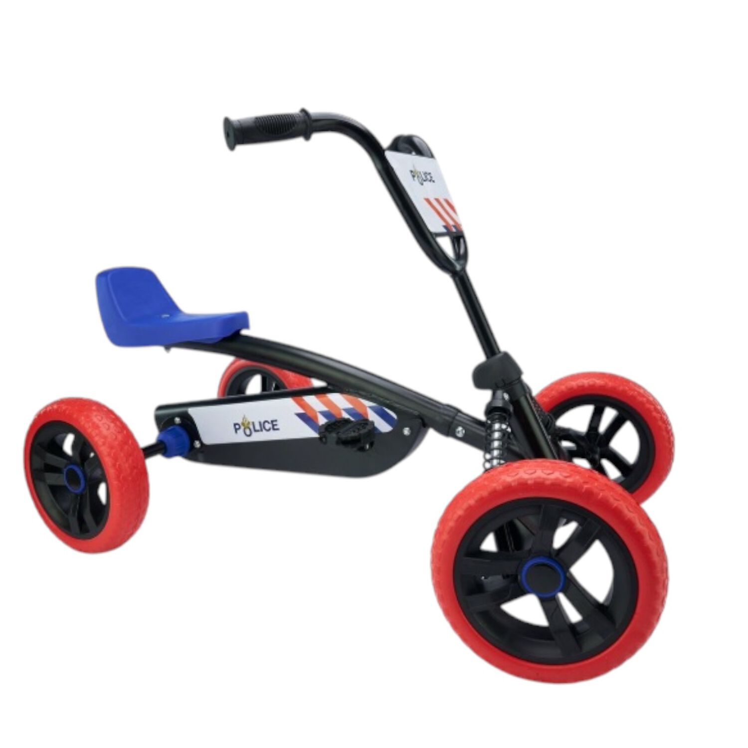 Gokart Racing Con Pedales Azul Police image number 0.0