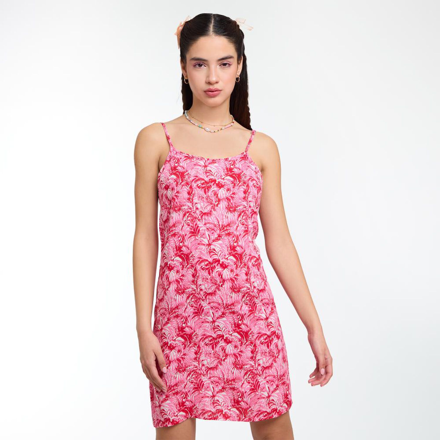 Vestido Corto Sin Mangas Cuello V Mujer Freedom image number 0.0