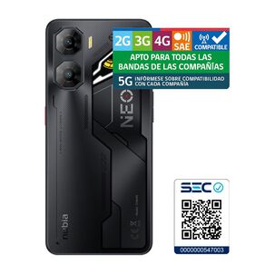 Smartphone ZTE Nubia Neo 3 / 5G / 256 GB / Gris / Claro