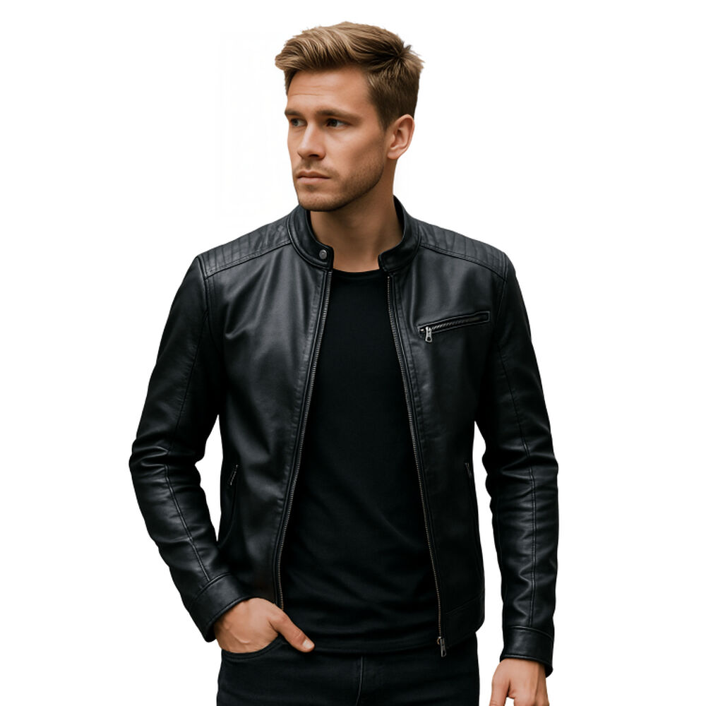 Chaqueta Ecocuero Soft Berlin Hombre image number 0.0