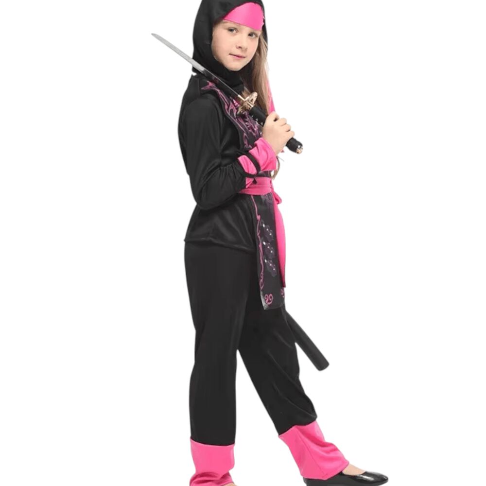 Disfraz Traje Infantil Ninja Dragon Ni&ntilde;a image number 8.0