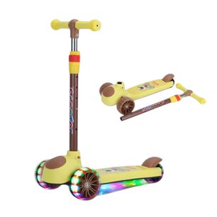 Scooter Monopat&iacute;n Ni&ntilde;os Amarillo Caf&eacute;