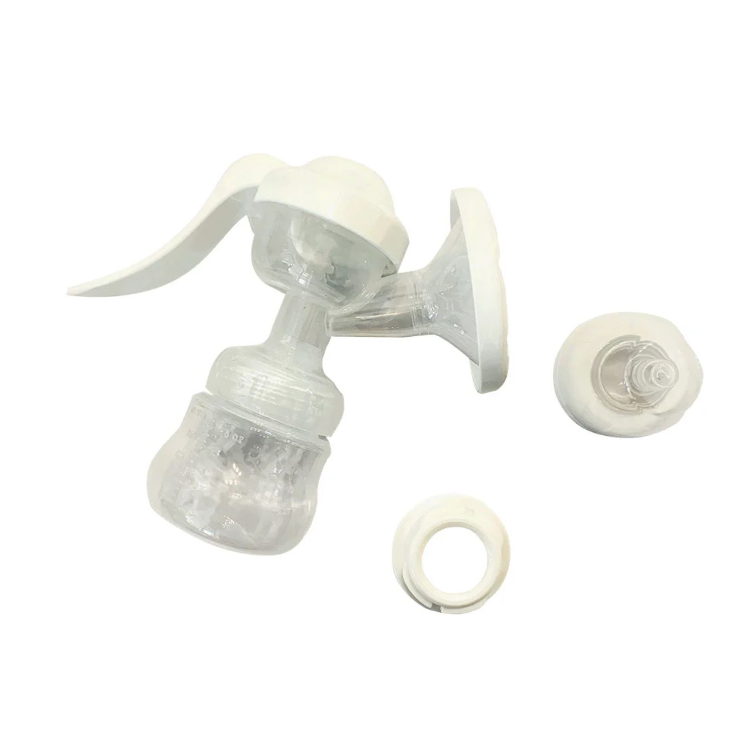 Extractor De Leche Manual Chupete Mamadera 17cm Blanco image number 1.0