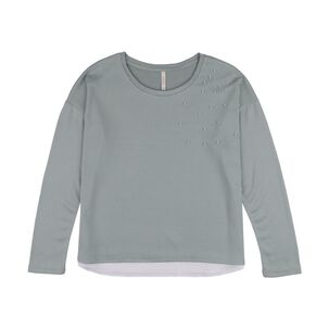 Sweater Liso Aplicación Strass Manga Larga Cuello Redondo Mujer Geeps
