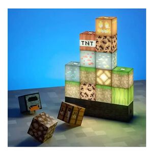 Lampara Rompecabezas Minecraft Block Building Escritorio